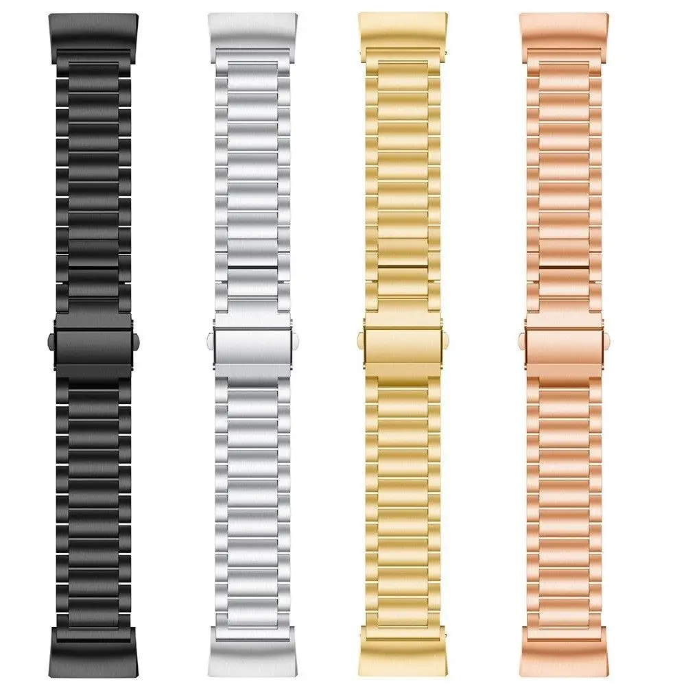 Essidi браслет из нержавеющей стали ремешок для Fitbit Charge 3 умный Браслет Петля Замена для зарядки 3 фитнес-браслет металлический ремешок