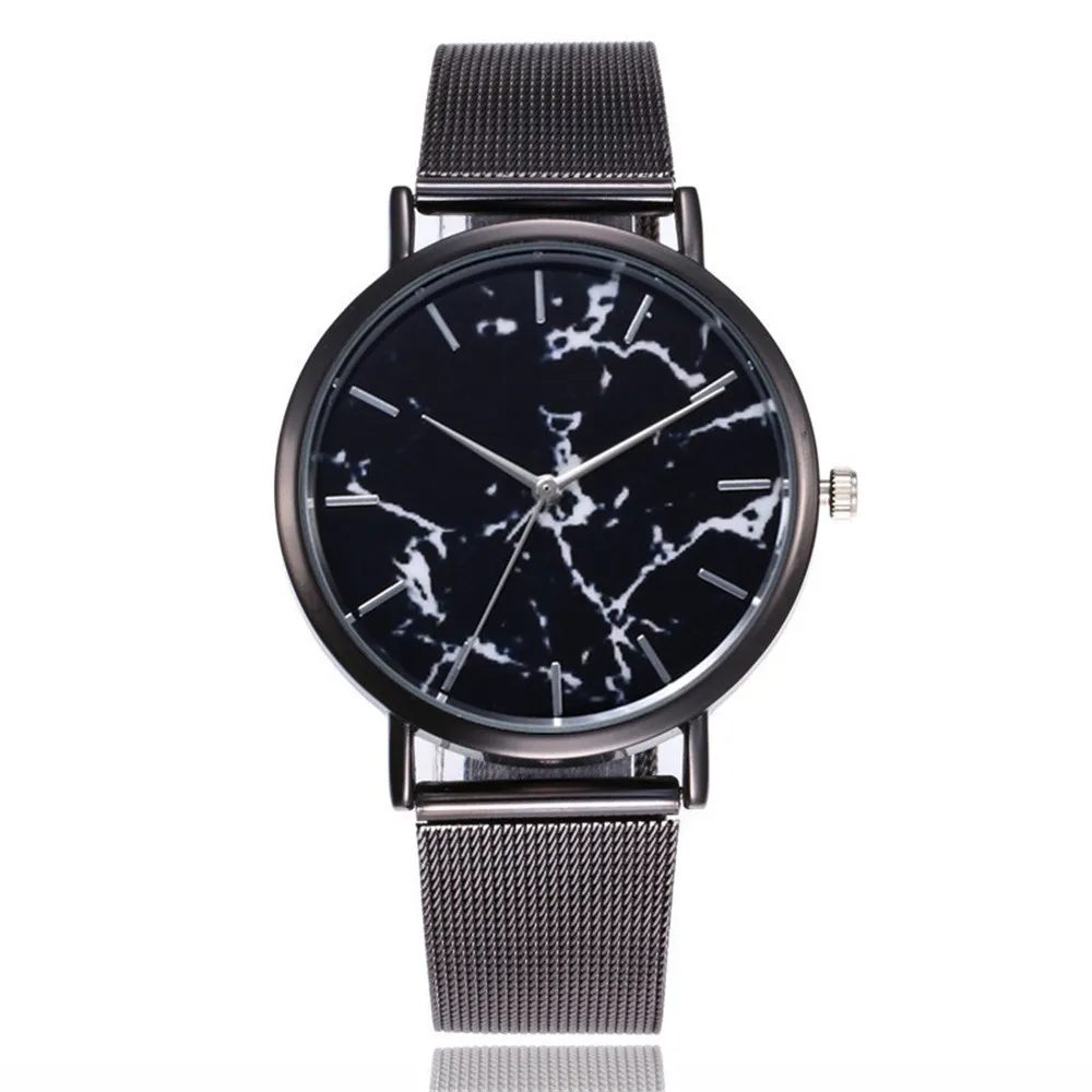 Creative Marble Wrist Watch Casual Women Quartz Watches Mesh Brand Fashion Silver and Gold Gift Relogio Feminino | Наручные часы