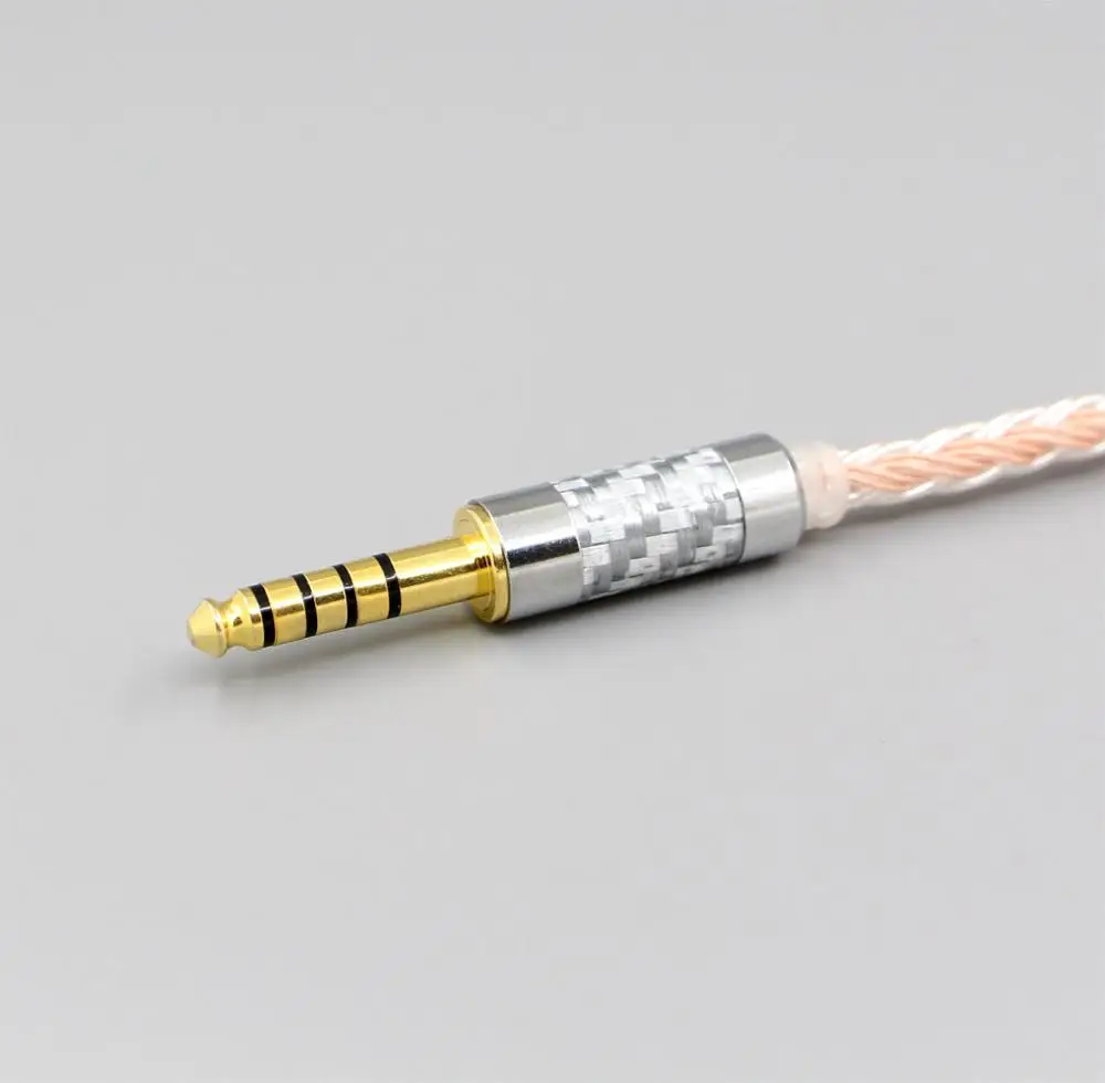 4.4mm 5pole 3,5 мм 2,5 мм 4,4 мм сбалансированный 16 Core OCC Серебристые наушники кабель для HiFiMan HE400 HE5 HE6 HE300 HE560 HE4 HE500 HE6 LN006403 - Color: 4.4mm 5pole
