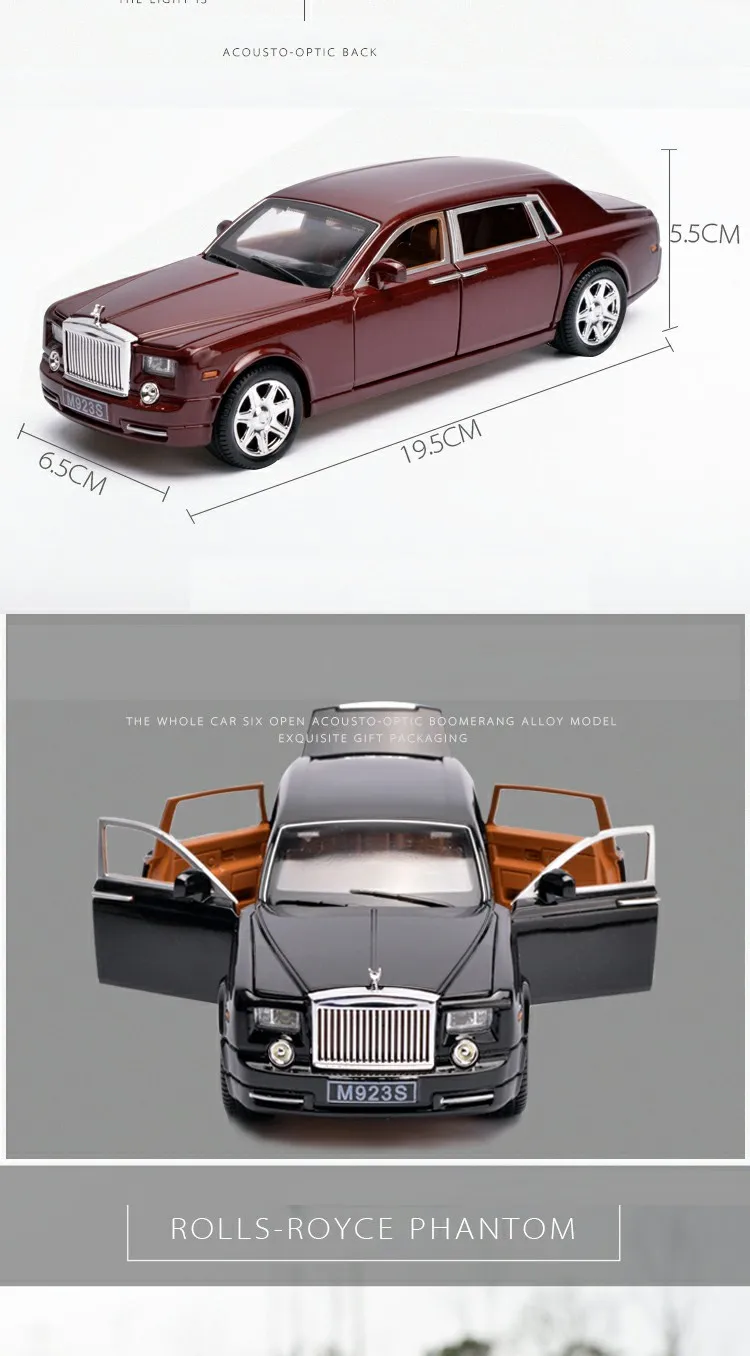 1:24 сплав роскошная модель автомобиля длина 20 см, лучшая модель дисплея с 6 дверями, отличное качество литья автомобилей