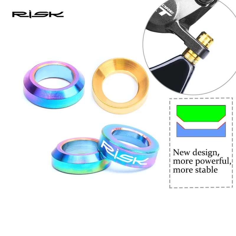 Риск 4 шт. M6 горный велосипед титановый сплав Гидравлический Тормозной суппорт