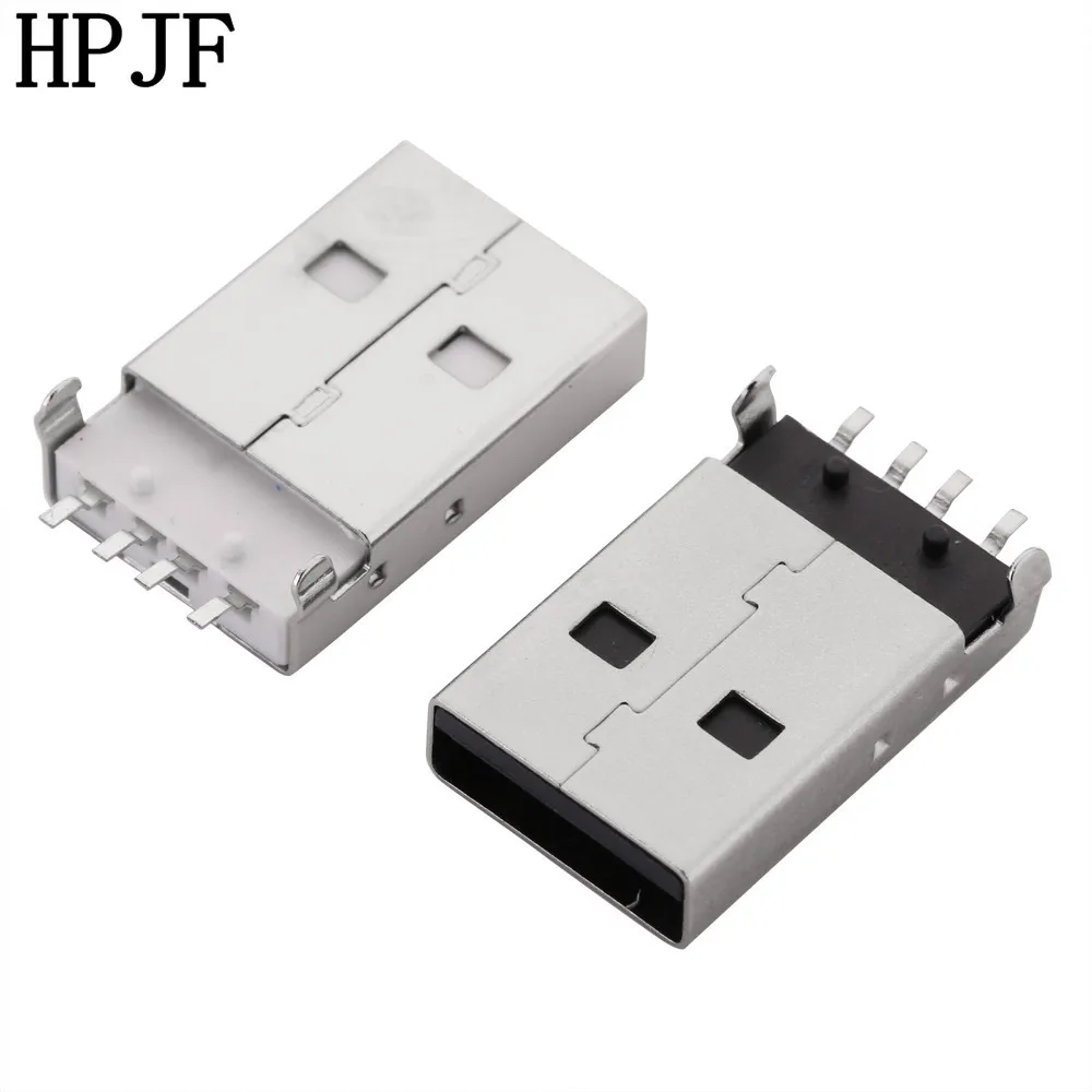 10 шт./лот USB 2 0 Мужской Тип PCB разъем 180 градусов SMT SMD мужчина инструменты для