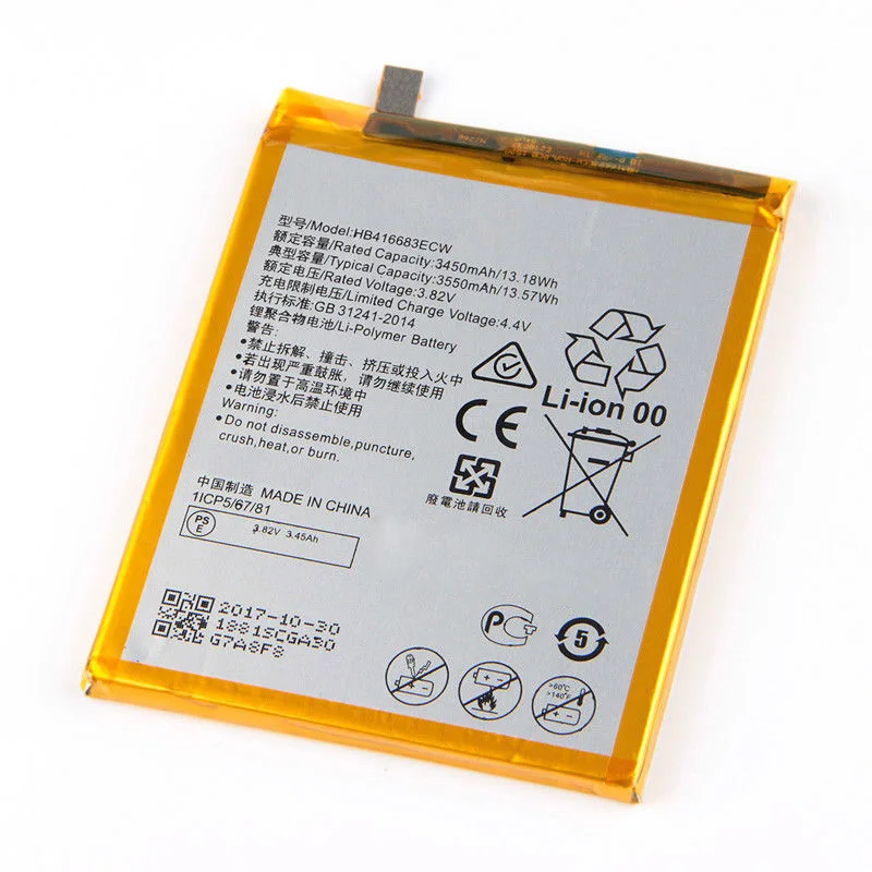 ISUNOO 3550mAh HB416683ECW батарея для Huawei Google Nexus 6P H1511 H1512 батарея|Аккумуляторы мобильных