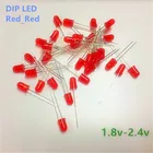 1000 шт. упак. 5 мм светодиодные мерцающие диоды мигающие красные Диффузионные светящиеся мигание самостоятельно мигает 1,8 в 2,4 в короткие ножки