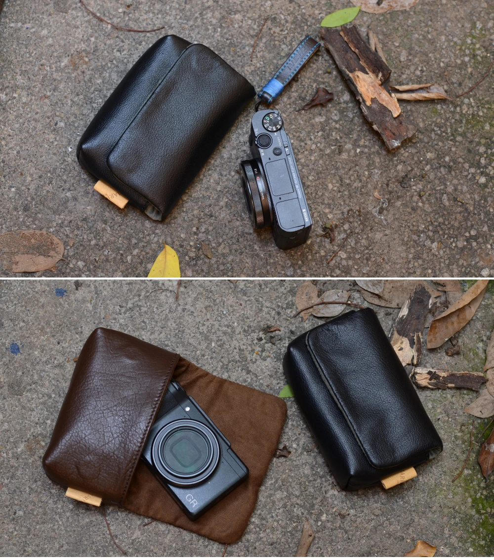 Сумка для камеры Roadfisher из натуральной кожи карманная Sony RX100 HX7/9/30/50 HX60 M5 M4 M3 Ricoh GR GR2