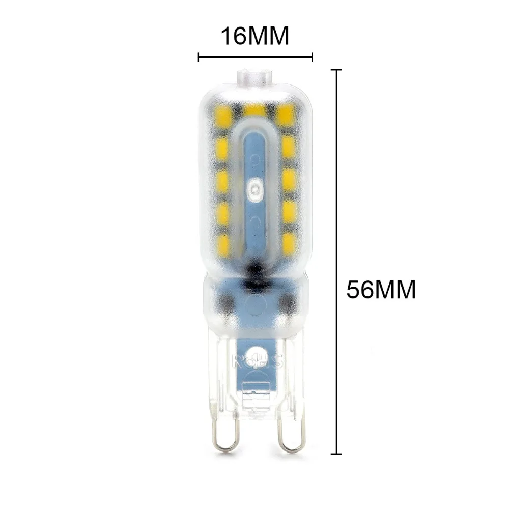 10PCS Set G9 Transparent Capsule Led Bulb 3.5W 220V Lamp Decor LED Spot Light Replace Halogen Light Chandelier