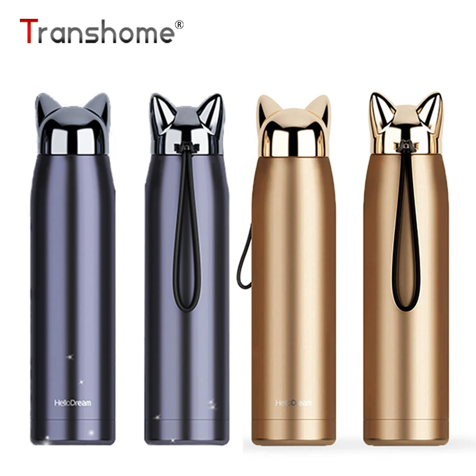 Transhome термос бутылка из нержавеющей стали вакуумный фляжка для воды кружка
