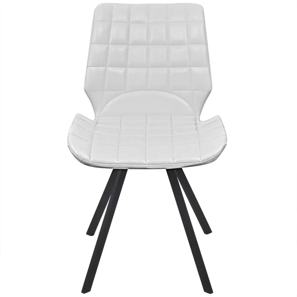 VidaXL стулья для столовой 2 шт. искусственной кожи белый|dining chair leather|chair white leatherchair