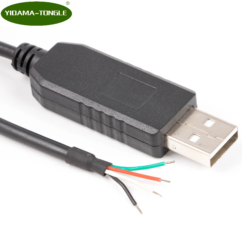 Кабель USB к TTL UART 3,3 В, провод TTL к концу провода 1,8 метра, последовательный адаптер, преобразователь CP2102, провод для чипа Silab, без коннектора, Концевой Кабель