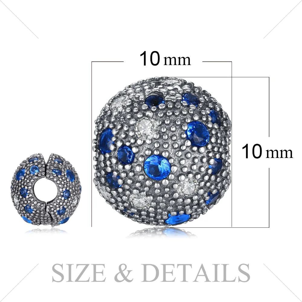 Jewelrypalace стерлингового серебра 925 соцветие синий и белый жемчужный бисер Подвески