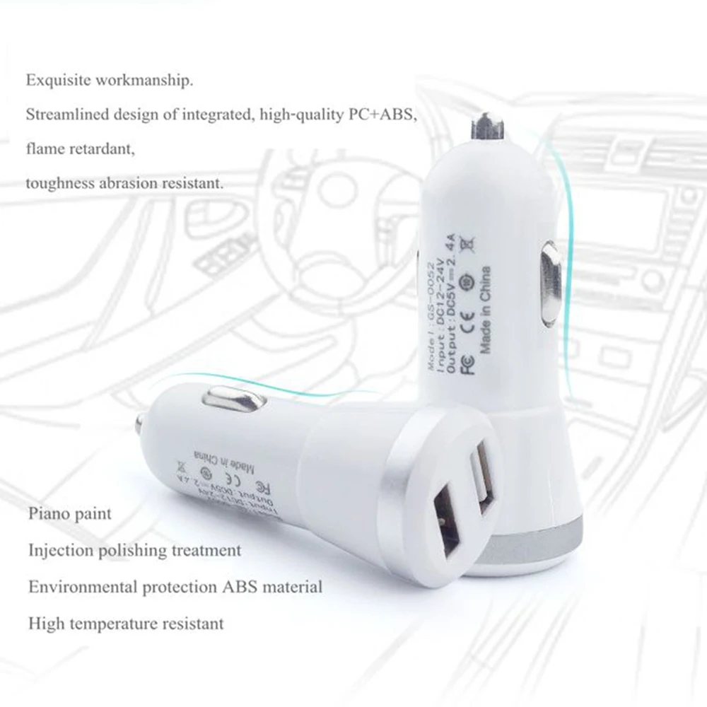 Высококачественное умное автомобильное зарядное устройство Tikono а два USB-порта