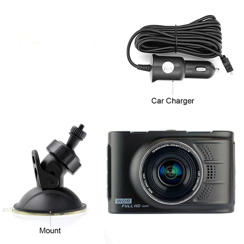 3 0 дюймов Full HD 1080 P Автомобильный dvr ips экран двойной объектив Автомобильная камера