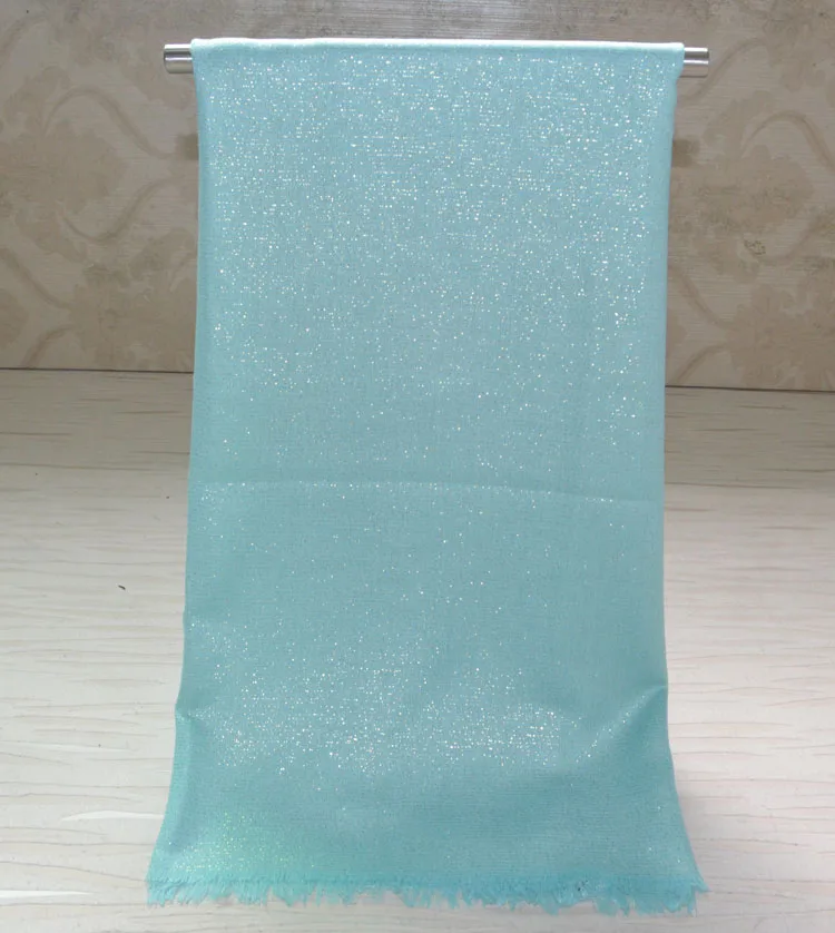 Большой мусульманский женский шарф глушитель блестящая шаль с люрексом