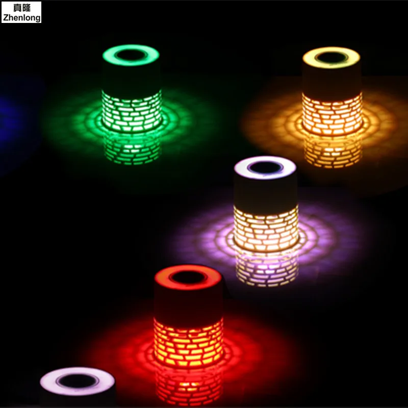 СВЕТОДИОДНЫЙ цветной динамик светильник Bluetooth полый креативный Led радио Q5