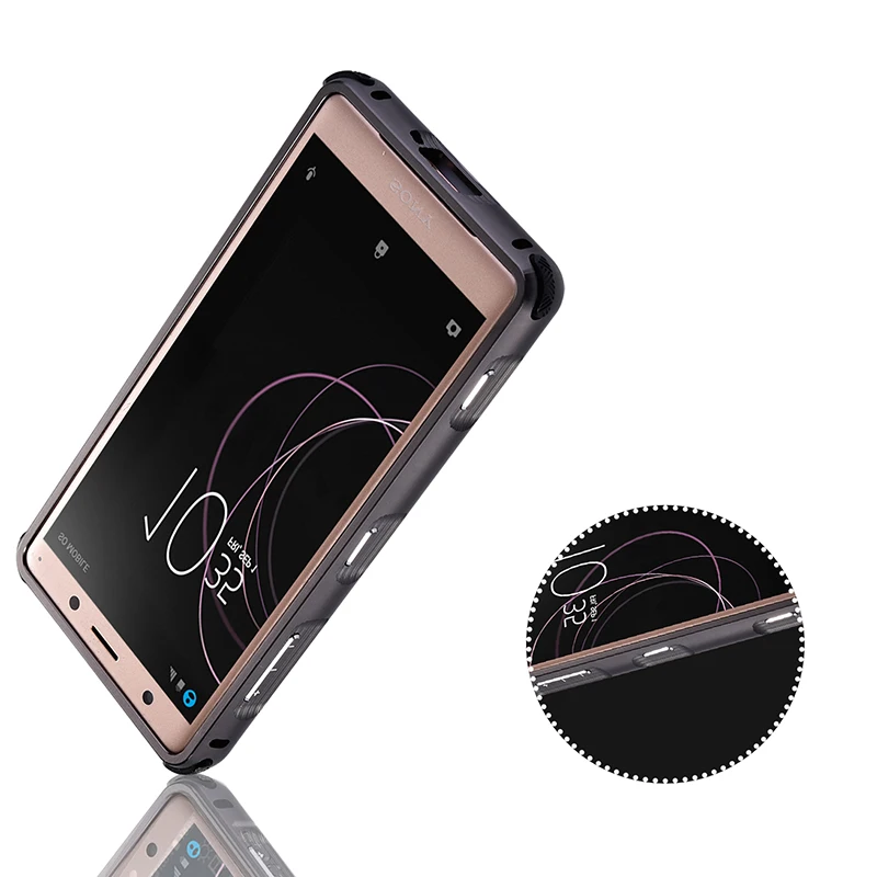 Для Sony Xperia XZ2 Compact H8324 металлический алюминиевый бампер для Song XZ2C Матовый PC задняя