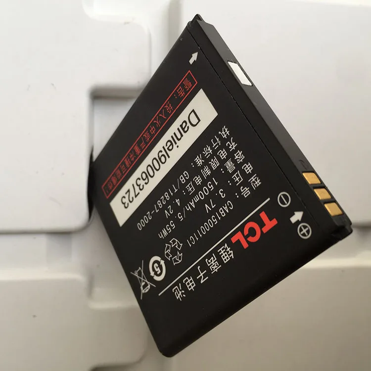 Новый оригинальный 1500 мАч замена мобильного телефона Батарея для Alcatel cab1500011c1
