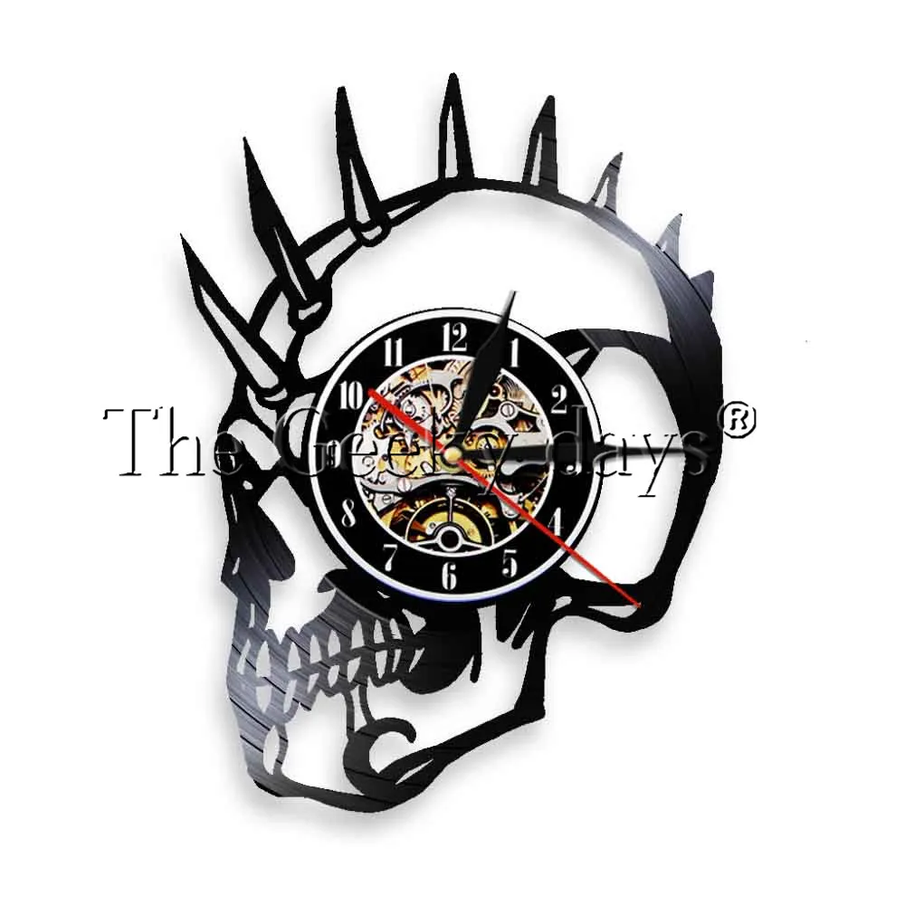 Панк Череп светодиодный свет Mohawk Mohican мертвых Декоративный принт Освещение