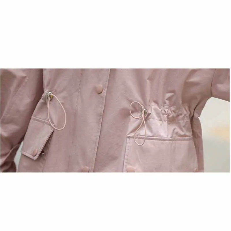 

2019 spring autumn new Korean long-sleeved short comfortable loose personality fashion solid color rate women's windbreaker W361