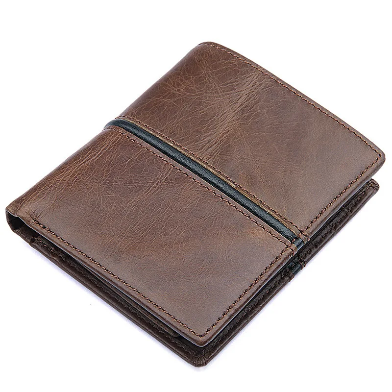 Short man purse han edition of cowhide leather authentic young students personality wallet restoring ancient ways is vert | Багаж и сумки