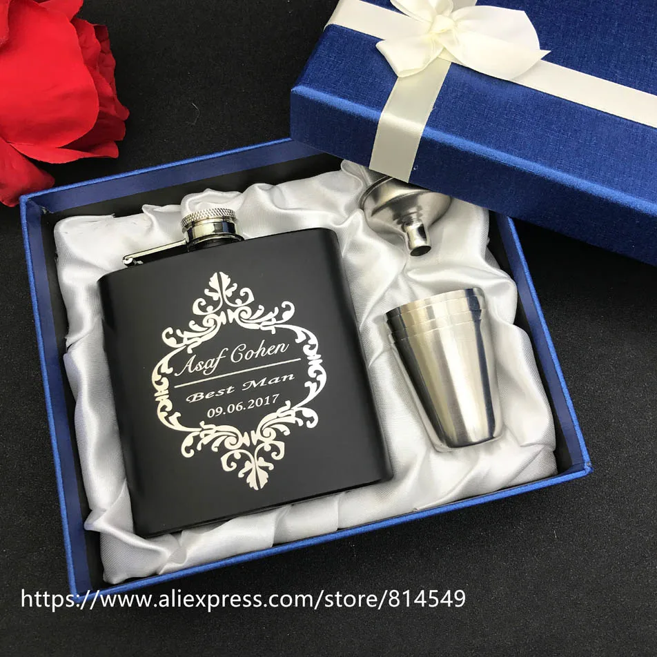 Персонализированный свадебный подарок для пастухов подарки из 6 унций черной