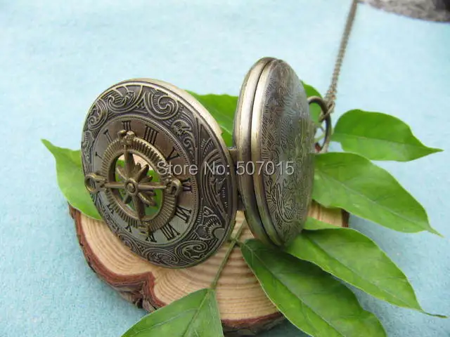 wholesale Victorian Compass nautical pirate pocket watch necklace jewelry Gift Vintage Style|jewelry box necklace|necklace standjewelry display |