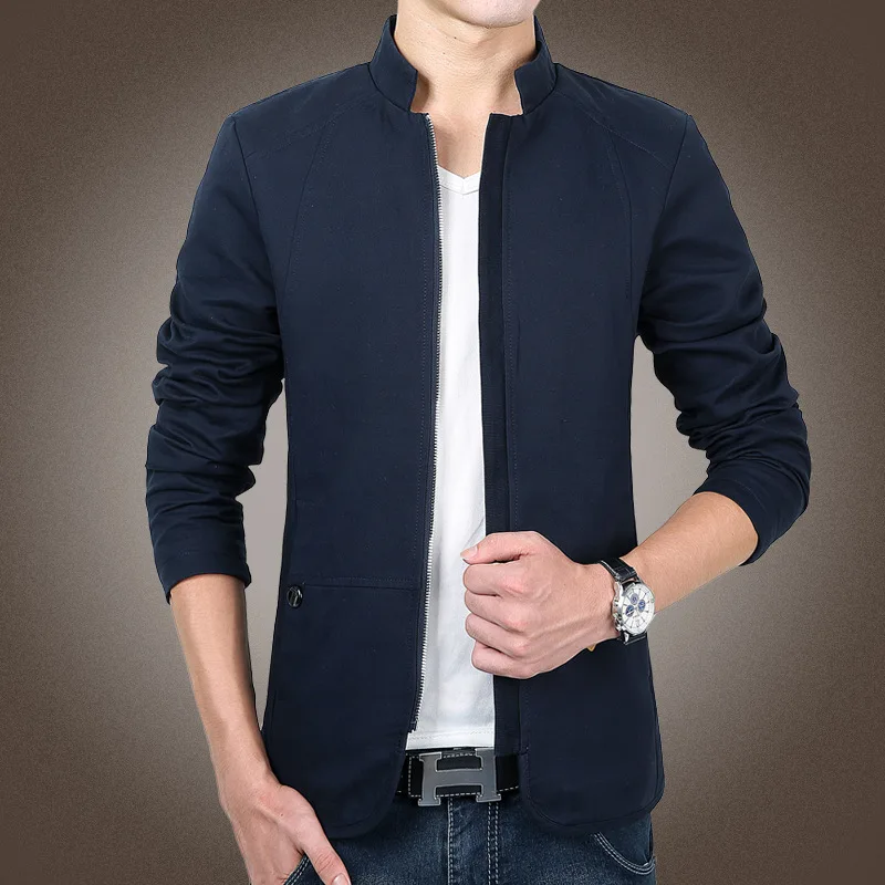 Новая модная тонкая мужская куртка на каждый день в Корейском стиле Стиль с