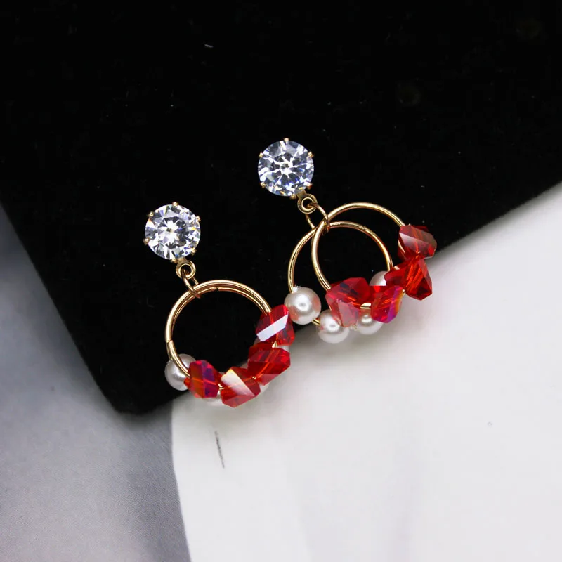 Блестящие сбоку новые модные брендовые ювелирные изделия корейские жемчужные