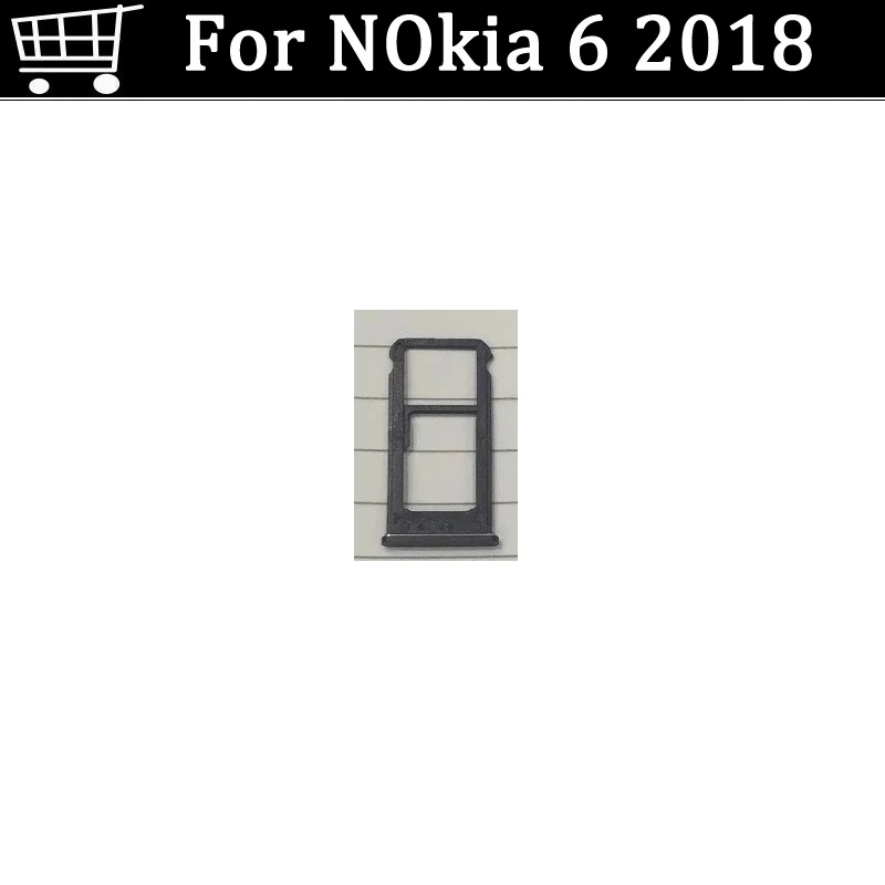 Для Nokia 6 2018 Nano Sim + Micro SD слот для карты памяти Гнездо запасные части Nokia6 2018|Корпусы