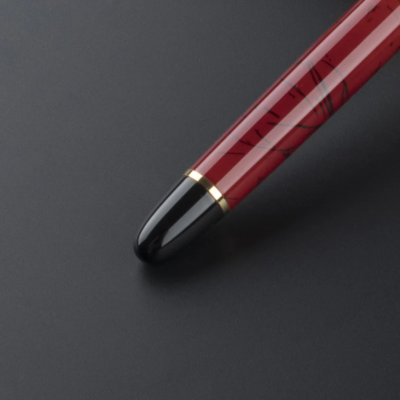 Jinhao X450 Роскошная авторучка с мраморным узором Золотая отделка F перо (коралловый