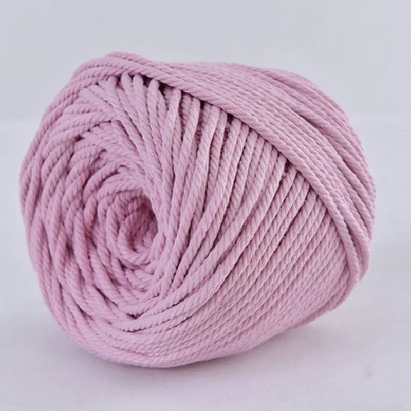 pink 4 мм полиэстер хлопок Богемия макраме DIY настенный Завод Вешалка Ремесло Вязание Рождественский подарок шнур украшение - Цвет: pink