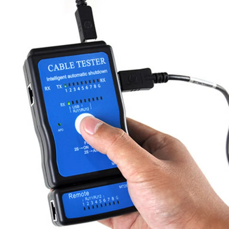 Wholesale M726AT Cable Tester LAN USB RJ45 RJ11/RJ12 Network Ethernet CAT5 UTP Multi-Modular PC | Инструменты