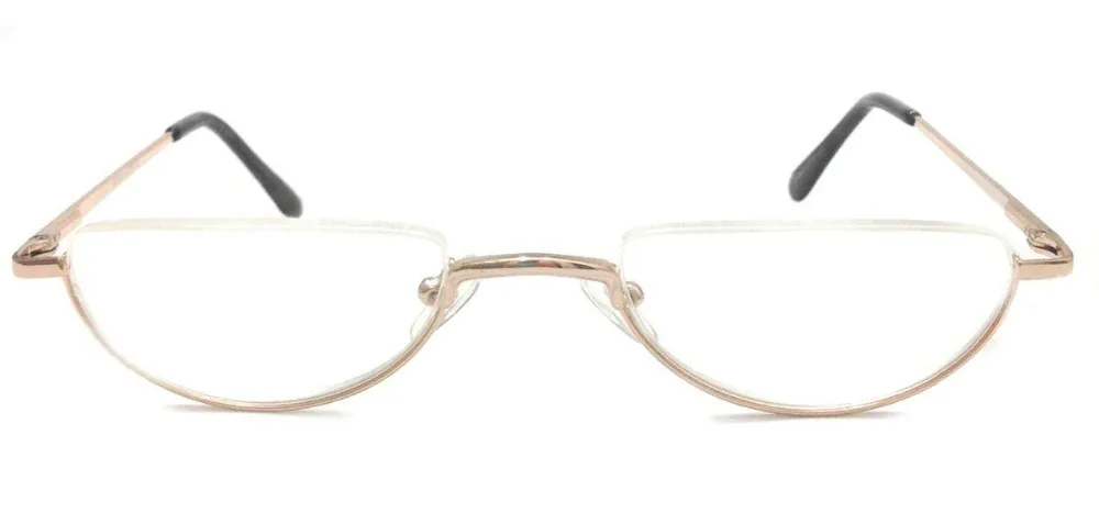 Vintage Half Moon Spring Hinge Reading Glasses Eyeglass Frames +1 +1.75 +2 +3 +4 image 3