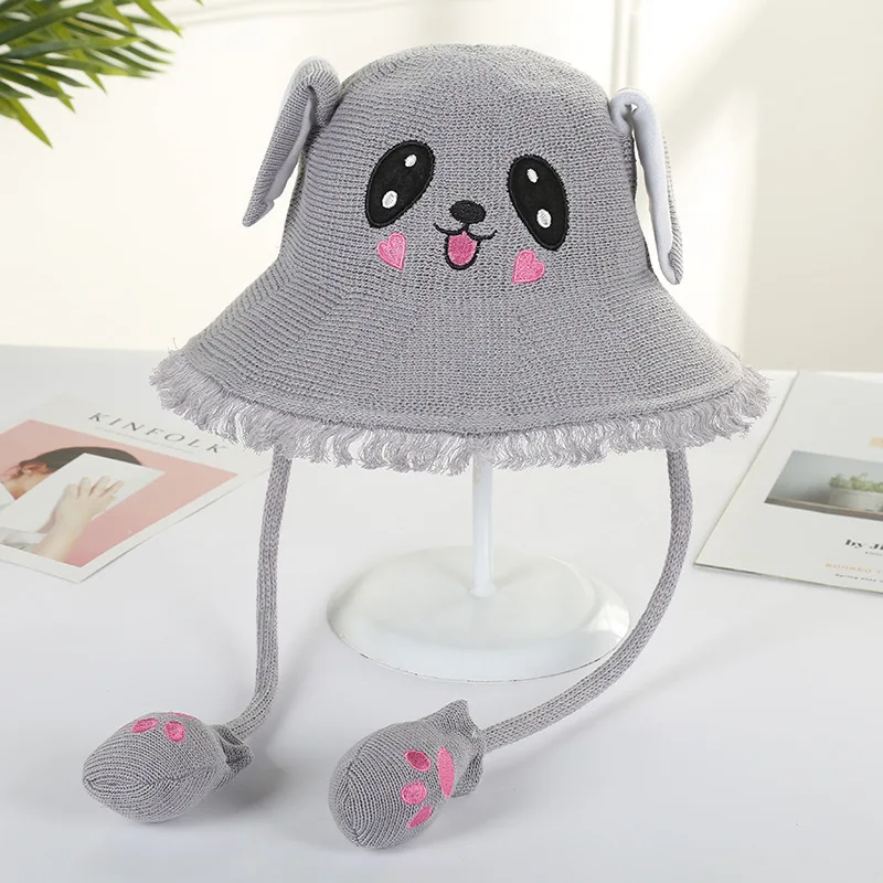 Детская смешной Кролик уши Солнцезащитная шляпа широкая мультфильм пляжные