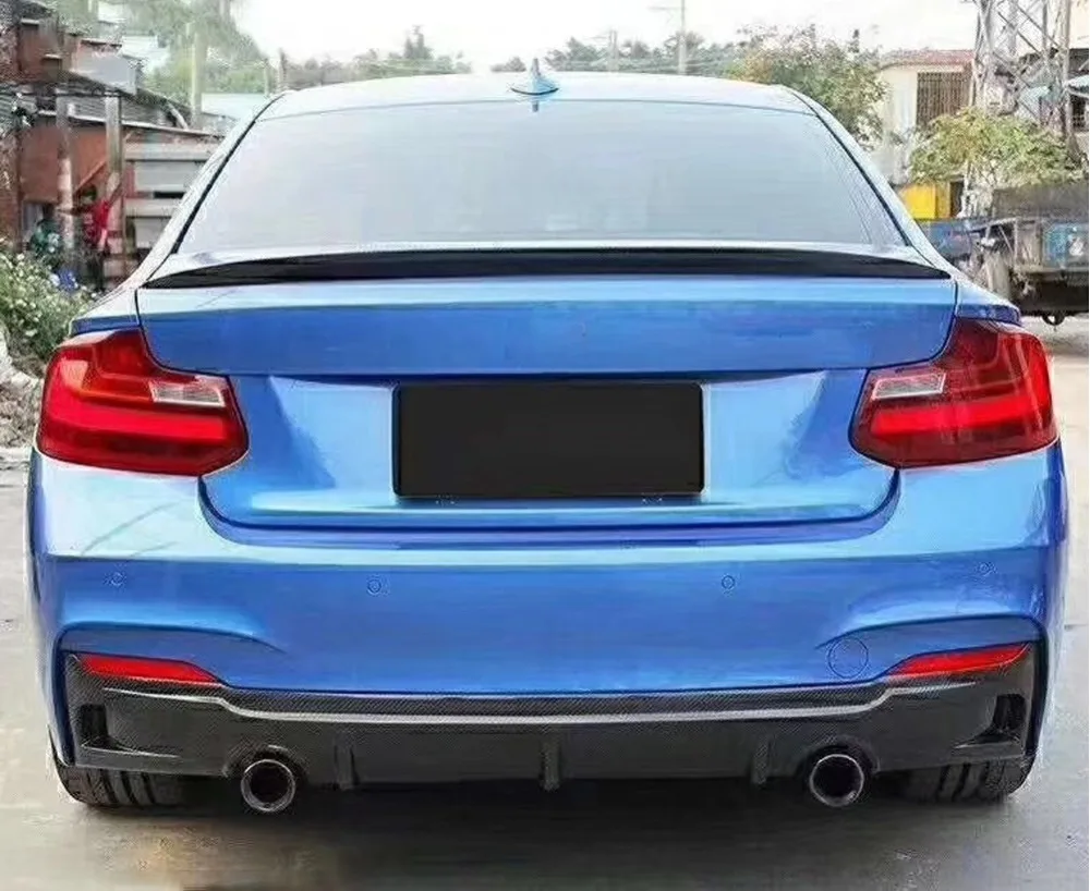 Carbon Fiber Rear Lip Spoiler High Quality Bumper Diffuser Car Modification For BMW 2 Series F22 M220i M235i 2014.15.2016.2017 | Автомобили