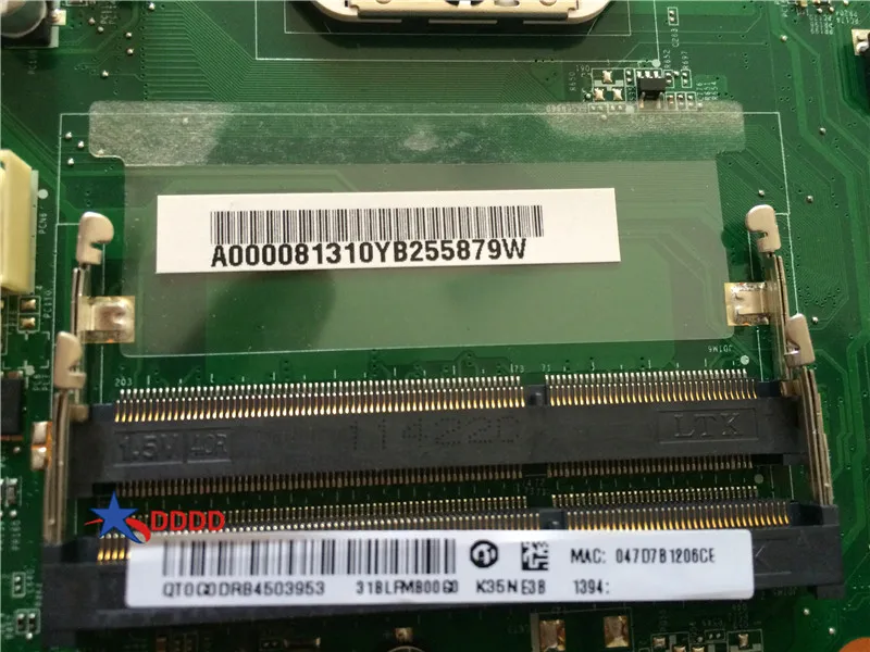 Оригинальная материнская плата для ноутбука Toshiba Satellite L655 L655D DA0BLFMB6E0 A000081310