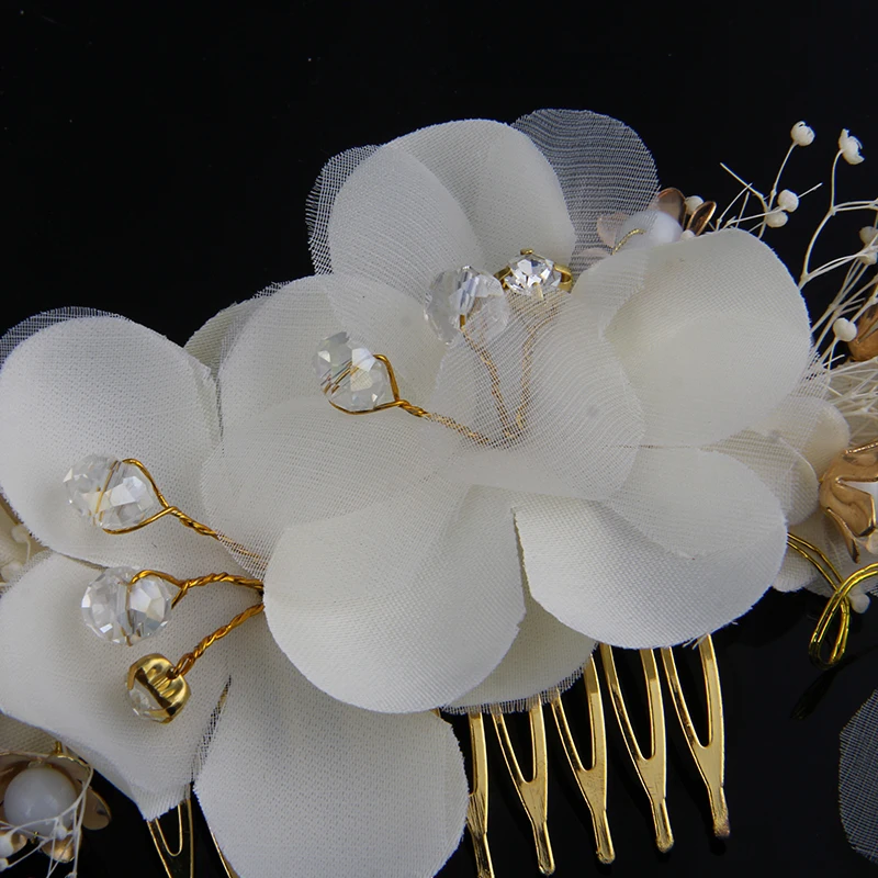 2017 гребни для волос цветок Свадебные украшения женщин Романтический Аксессуары