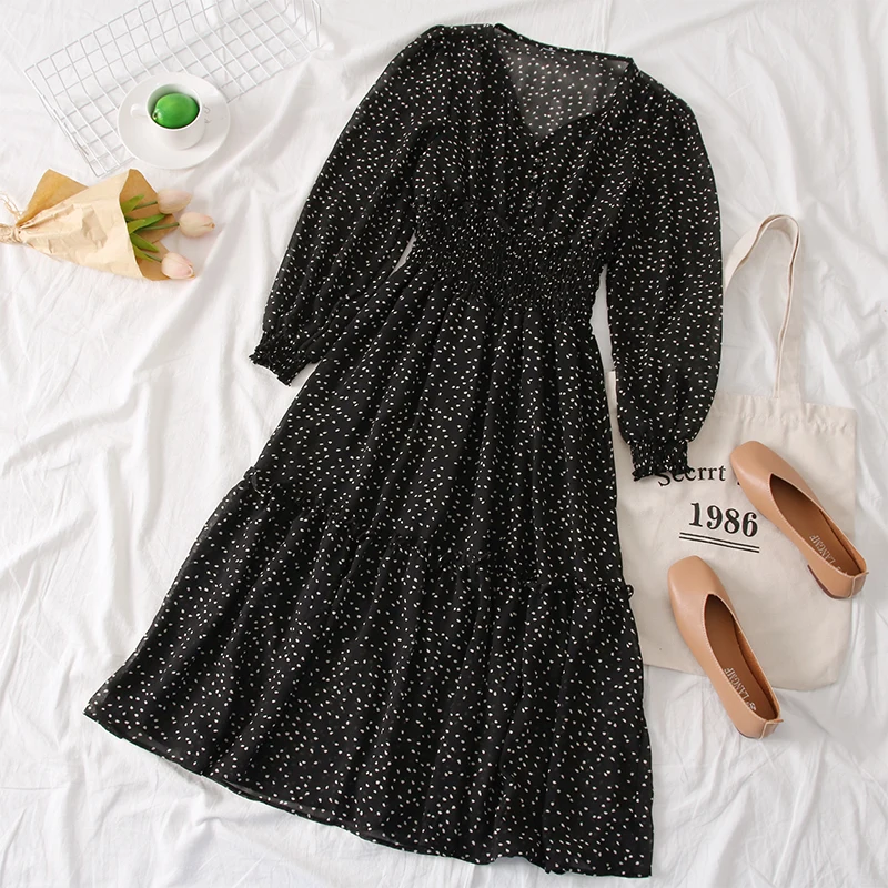 SKOONHEID богемные женские цветочное Макси-Платье Винтаж горошек длинное платье