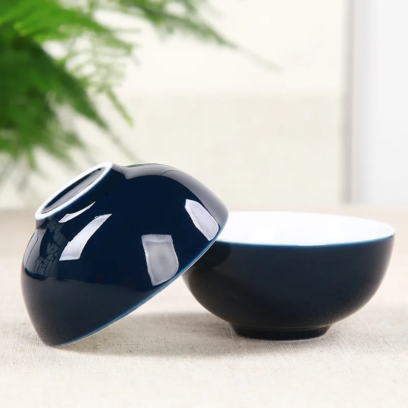 6 шт. керамическая фарфорная чашка для чая чайный сервиз кунгфу Чайный ручная