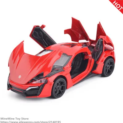 ZXZ 1:32 Масштаб литья под давлением сплава металла модель автомобиля Lykan supercar