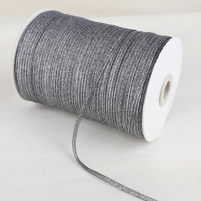 Dark Grey 20 ярдов мм 3 мм ширина Блестящая лента подарочная упаковка пояс для DIY Свадебная вечеринка Рождество украшение лента Швейные аксессуары - Цвет: Dark Grey