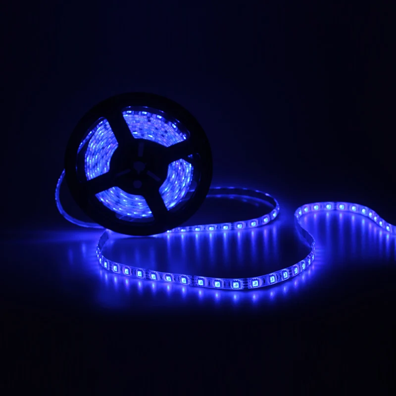LED Strip Light RGB 5050 SMD Flexible Ribbon Stripe 5M Tape Diode Full set include DC12V Remote Controller Adapter EU US | Лампы и