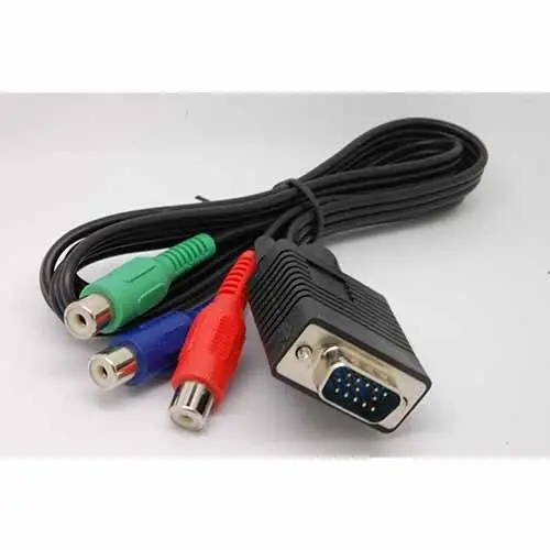 Новый VGA папа к женскому RGB Y Pr Pb компонентный кабель PC TV HD ТВ адаптер. Кабель