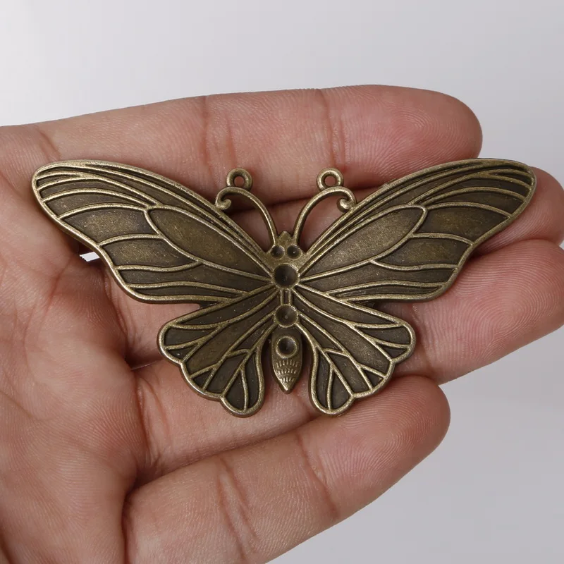 Оптовая продажа винтажные подвески смешанные 10 размеров кулон в виде бабочки