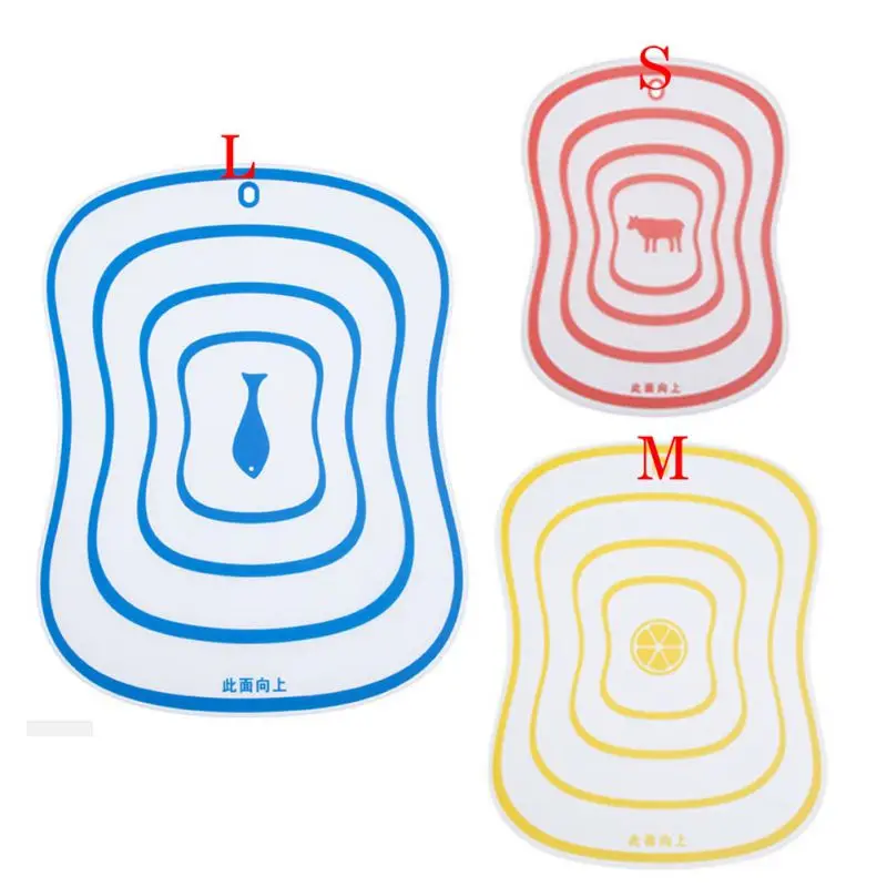 Пластиковая разделочная доска нескользящая матовая кухонная овощные мясные