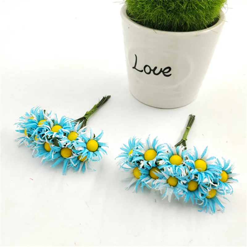 10 шт./лот свадебный цветок gerbera из шелка сделай сам оптовая продажа Материалы для