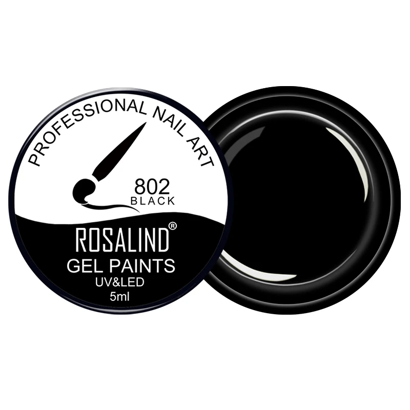 Гель лак ROSALIND 5 мл 801 830 чистые цвета УФ Маникюр Сделай Сам французский для ногтей