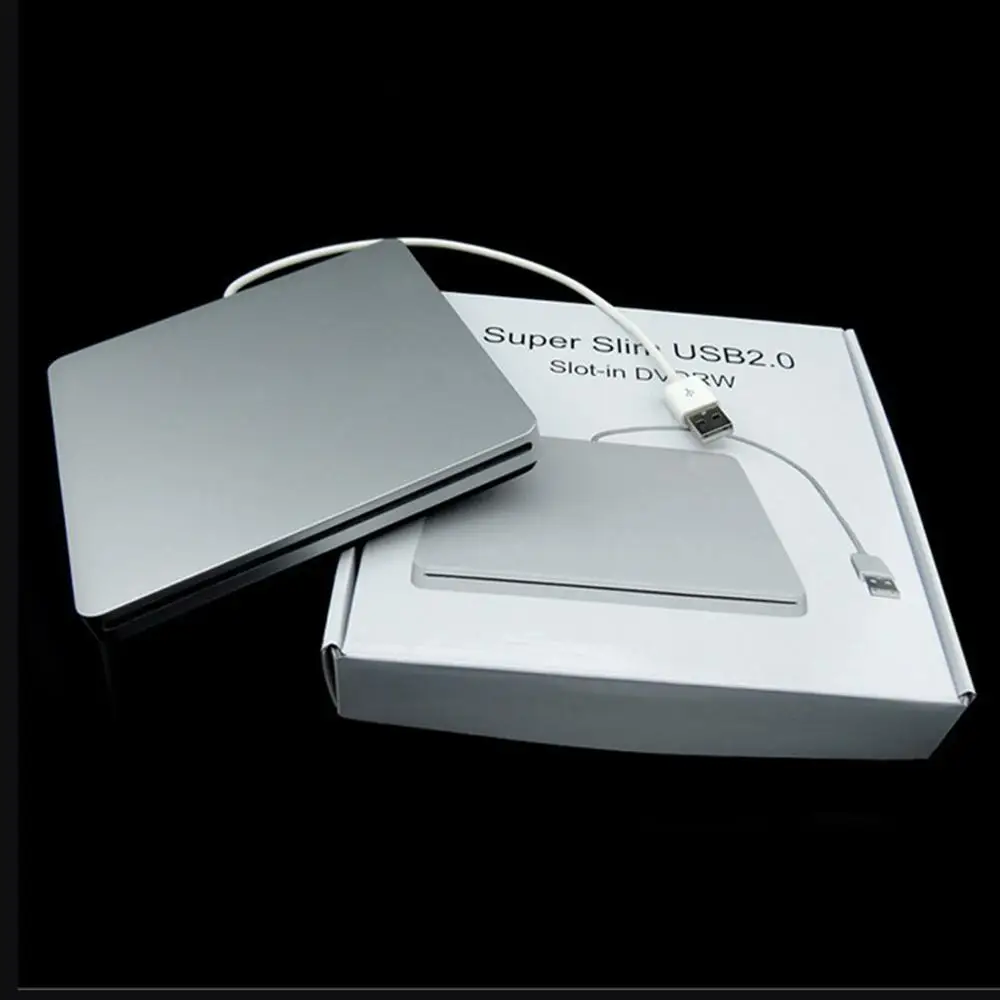 Новый супер тонкий внешний слот в DVD RW корпус USB 2 0 чехол 12 7 мм SATA Оптический привод