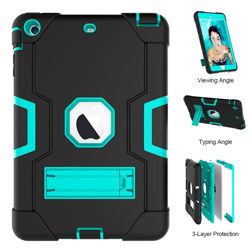 Гибридный жесткий чехол подставка из поликарбоната и ТПУ с резиновым покрытием