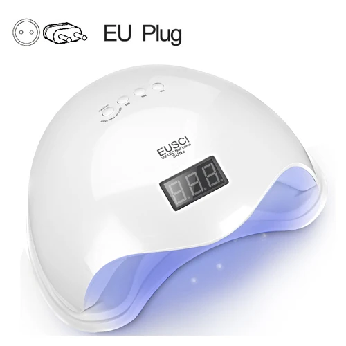 SUN5 Blue Light EU EUSCI SUN5 УФ лампа светодиодный лампа для ногтей Сушилка для ногтей для всех гели от солнца светильник инфракрасного зондирования 10/30/60s Timer смарт-лампа для маникюра - Цвет: SUN5 Blue Light EU