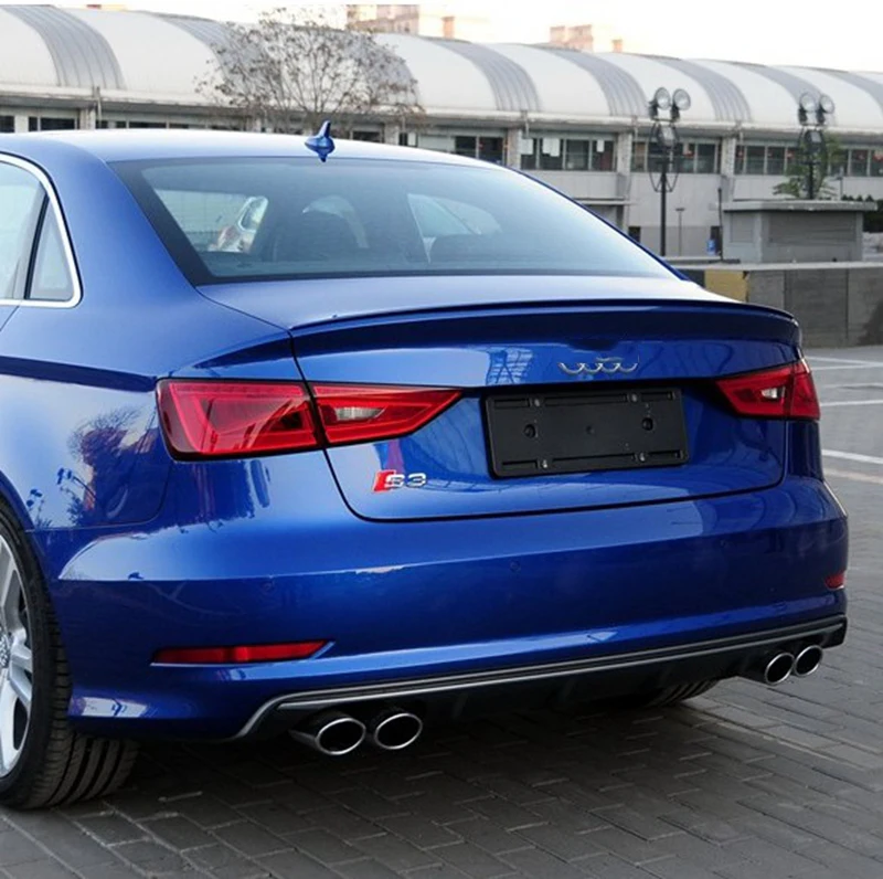 MONTFORD для Audi A3 S3 Седан 4 двери 2012 2013 2014 2015 ABS пластиковый Неокрашенный Цвет задний